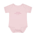 Fearfully & Wonderfully Made Pink Baby Bodysuit